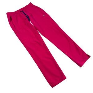 FIGS Women’s Scrub Pants LT Tall Pink Technical Medical Uniform Drawstring
